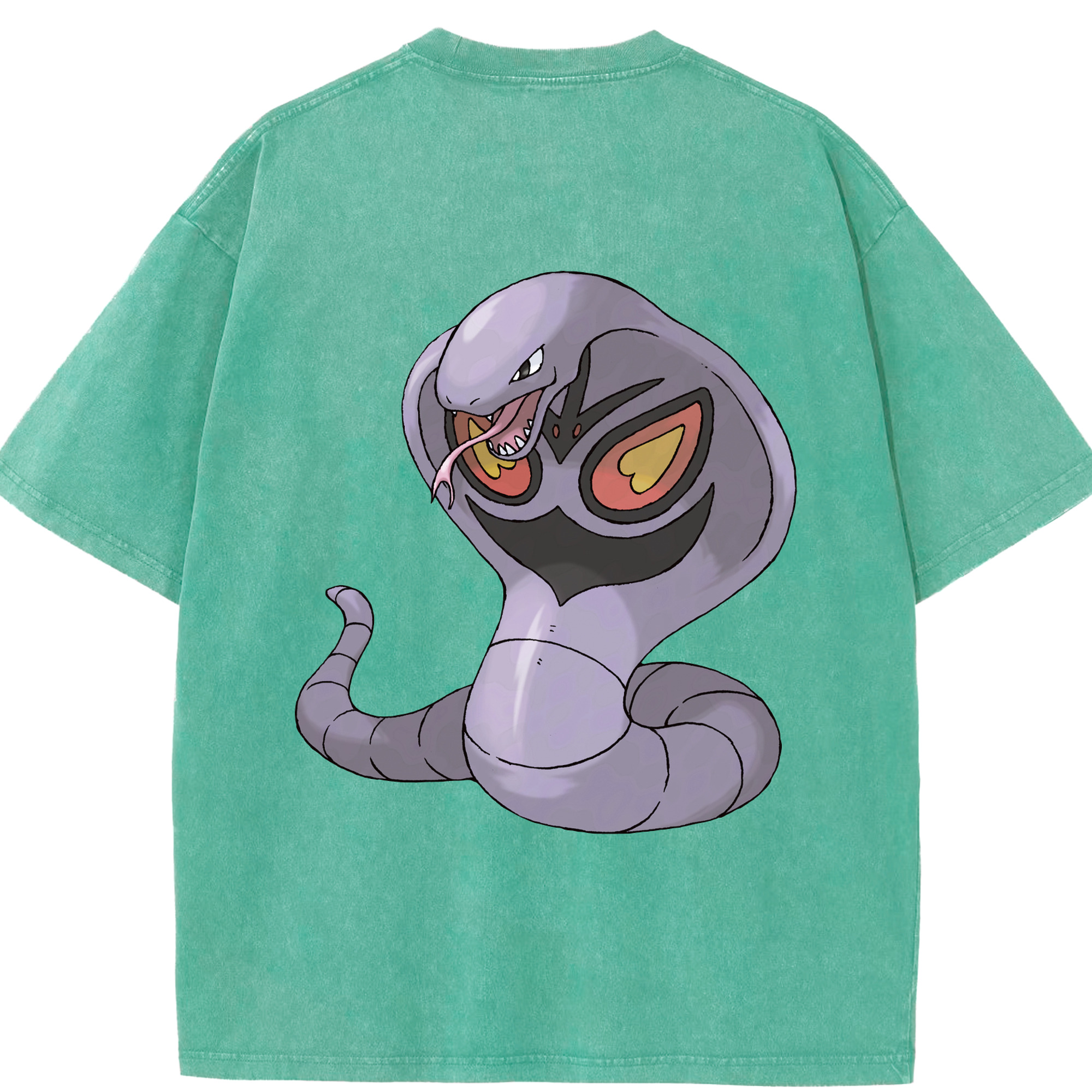 （画像用） ポケットモンスター Pokémon 綿100% ヴィンテージ風 半袖Tシャツ（背面プリント）